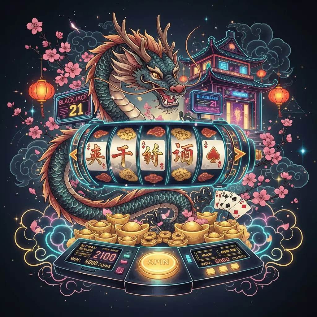 老虎機遊戲 - 二十一點