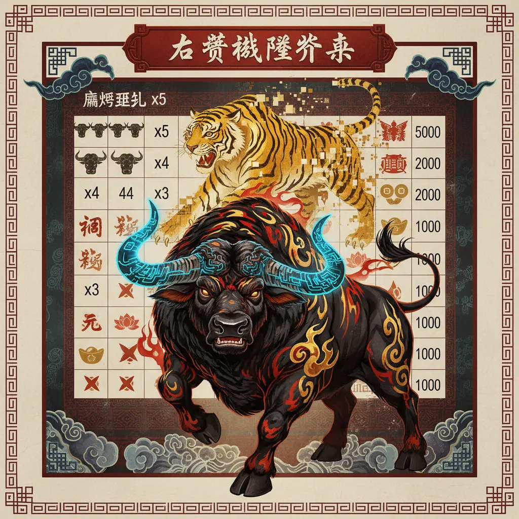 老虎機賠率表 - 瘋狂野牛